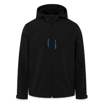 flamme - Recycelte Männer Softshell-Jacke von Stanley/Stella - Schwarz - Vorne - AI Model Male 185 light (185cm)