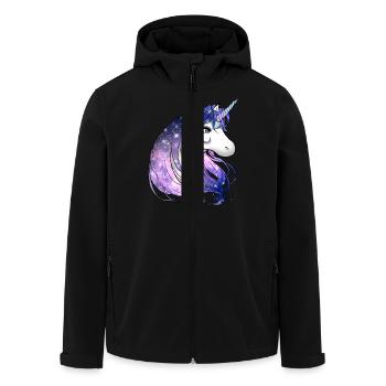 Einhorn - Recycelte Männer Softshell-Jacke von Stanley/Stella - Schwarz - Vorne - AI Model Male 185 light (185cm)