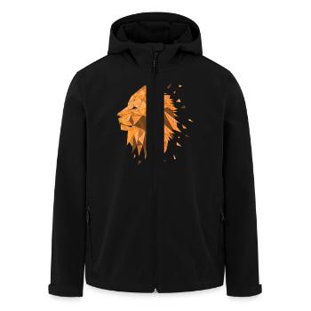Lion - Veste softshell homme en polyester recyclé Stanley/Stella - noir - Devant - AI Model Male 185 light (185cm)