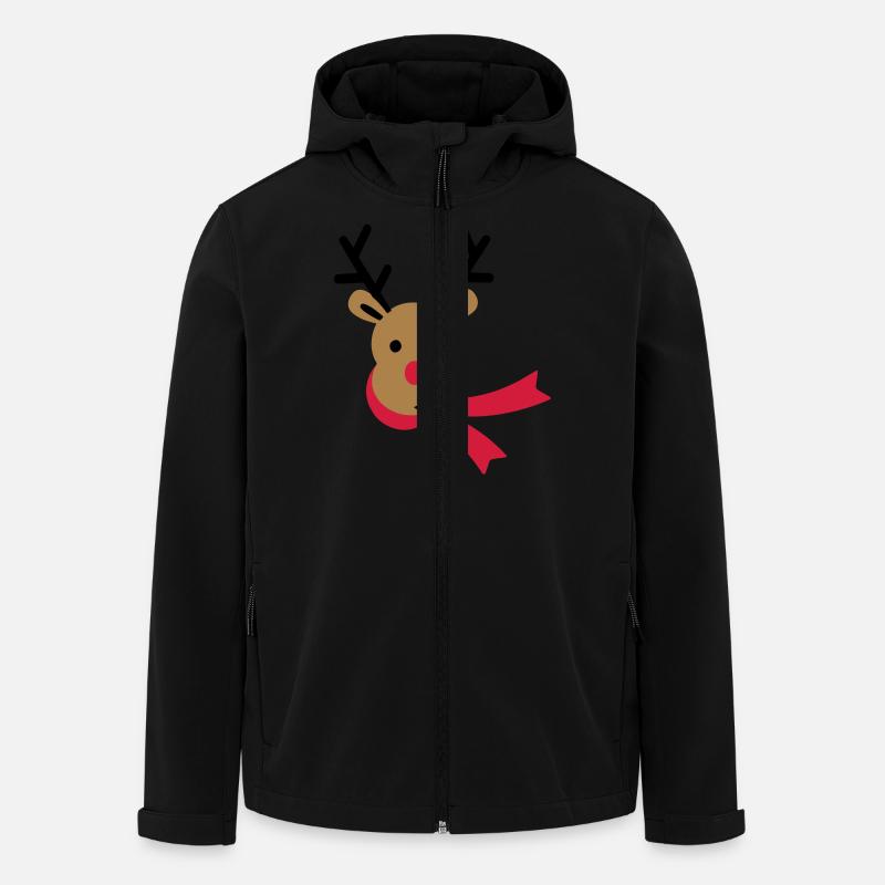 reindeer - Men’s Recycled Softshell Jacket by Stanley/Stella - black