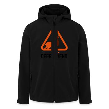 Deer friend - Recycelte Männer Softshell-Jacke von Stanley/Stella - Schwarz - Vorne - AI Model Male 185 light (185cm)