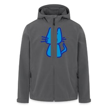 katze / cat - Recycelte Männer Softshell-Jacke von Stanley/Stella - Schwarz - Vorne - AI Model Male 185 light (185cm)