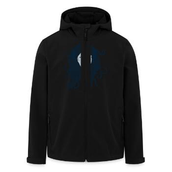 Lion - Recycelte Männer Softshell-Jacke von Stanley/Stella - Schwarz - Vorne - AI Model Male 185 light (185cm)