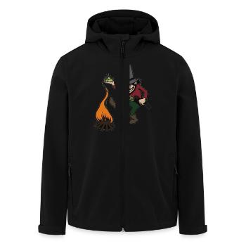 Rumpelstilzchen - Recycelte Männer Softshell-Jacke von Stanley/Stella - Schwarz - Vorne - AI Model Male 185 light (185cm)