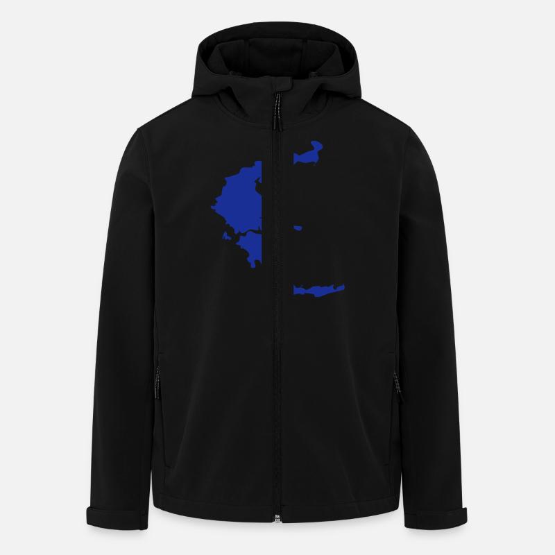 greece - Recycelte Männer Softshell-Jacke von Stanley/Stella - Schwarz