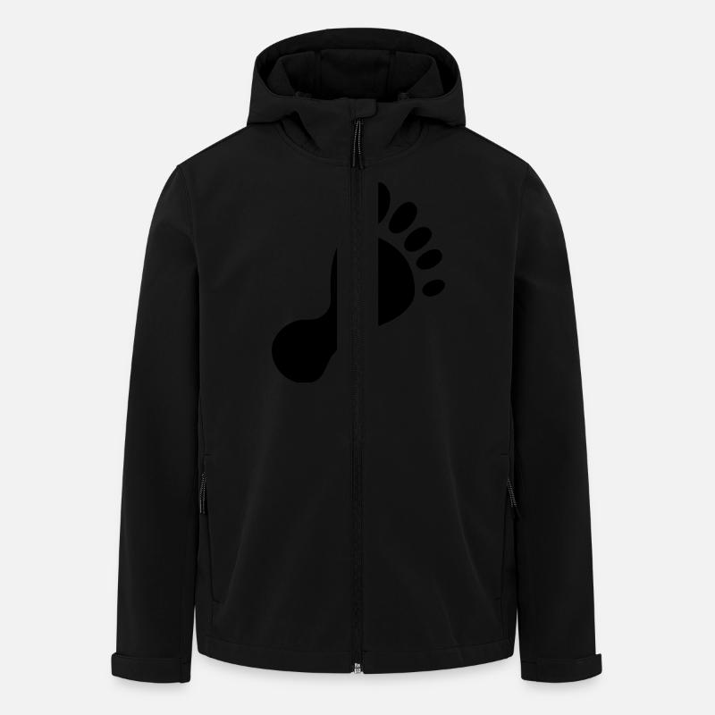 fuss - Recycelte Männer Softshell-Jacke von Stanley/Stella - Schwarz