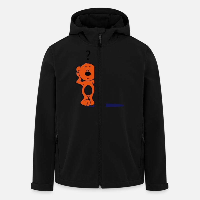 schnuffel teddy - Recycelte Männer Softshell-Jacke von Stanley/Stella - Schwarz