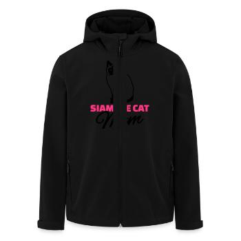 Siamkatze - Recycelte Männer Softshell-Jacke von Stanley/Stella - Schwarz - Vorne - AI Model Male 185 light (185cm)