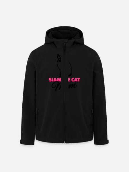 Siamkatze - Recycelte Männer Softshell-Jacke von Stanley/Stella - Schwarz