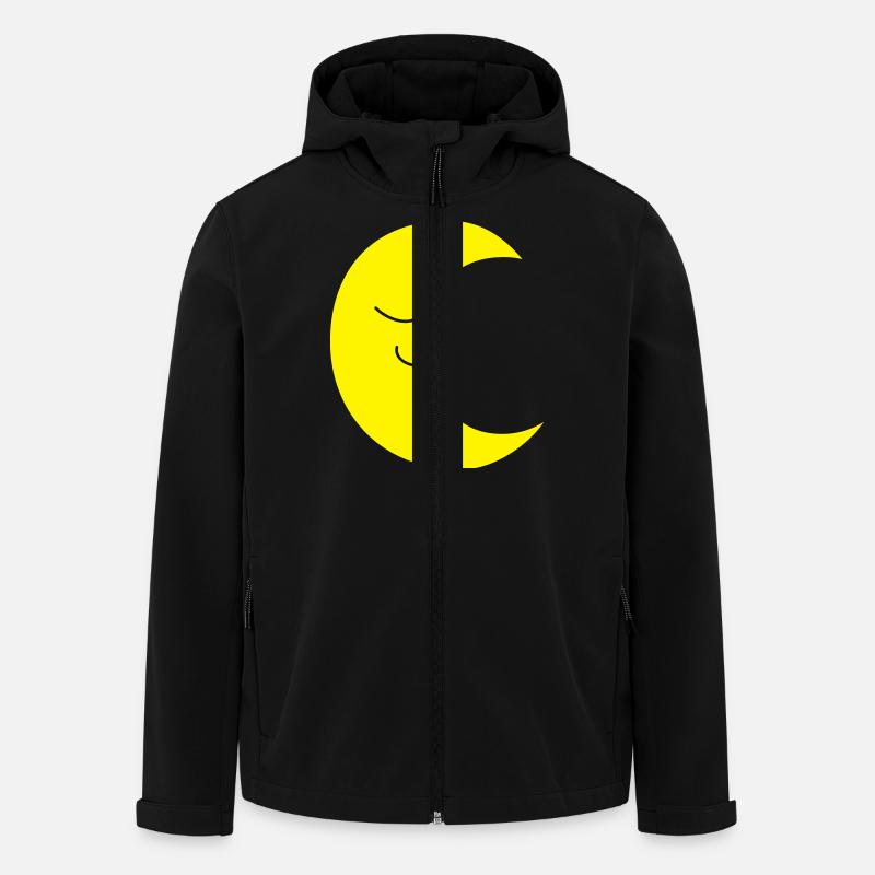 Moon Mond - Recycelte Männer Softshell-Jacke von Stanley/Stella - Schwarz
