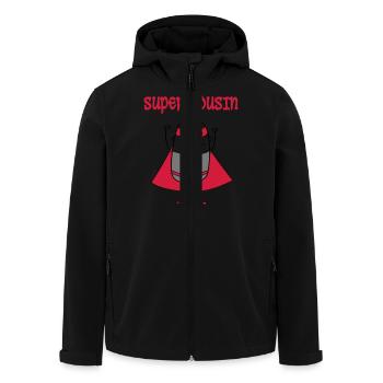 Super cousin - Recycelte Männer Softshell-Jacke von Stanley/Stella - Schwarz - Vorne - AI Model Male 185 light (185cm)