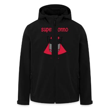 Super nonno - Recycelte Männer Softshell-Jacke von Stanley/Stella - Schwarz - Vorne - AI Model Male 185 light (185cm)