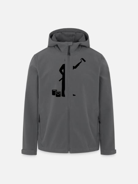 Maler - Recycelte Männer Softshell-Jacke von Stanley/Stella - Schwarz
