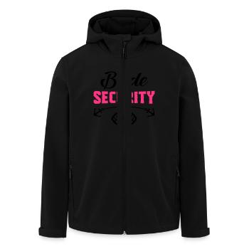 bride security design - Recycelte Männer Softshell-Jacke von Stanley/Stella - Schwarz - Vorne - AI Model Male 185 light (185cm)