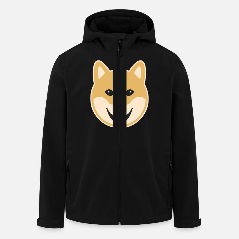 Shiba Inu - Recycelte Männer Softshell-Jacke von Stanley/Stella - Schwarz