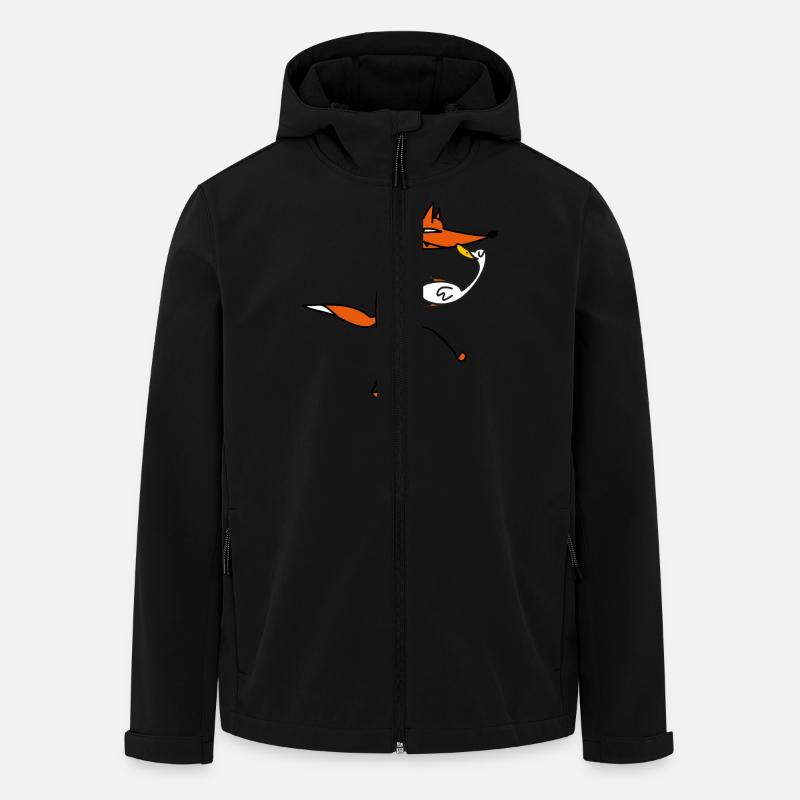 Liebe zur Gans - Recycelte Männer Softshell-Jacke von Stanley/Stella - Schwarz