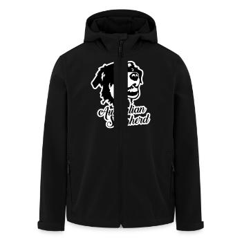 Australian Shepherd - Men’s Recycled Softshell Jacket by Stanley/Stella - black - Front - AI Model Male 185 light (185cm)