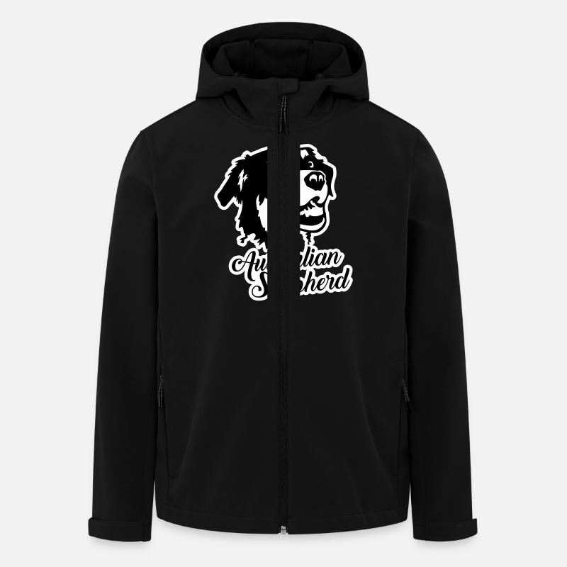 Australian Shepherd - Recycelte Männer Softshell-Jacke von Stanley/Stella - Schwarz