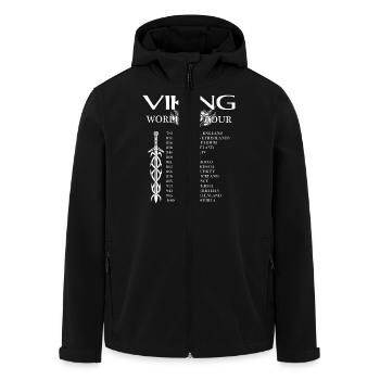 Viking - World Tour - Recycelte Männer Softshell-Jacke von Stanley/Stella - Schwarz - Vorne - AI Model Male 185 light (185cm)