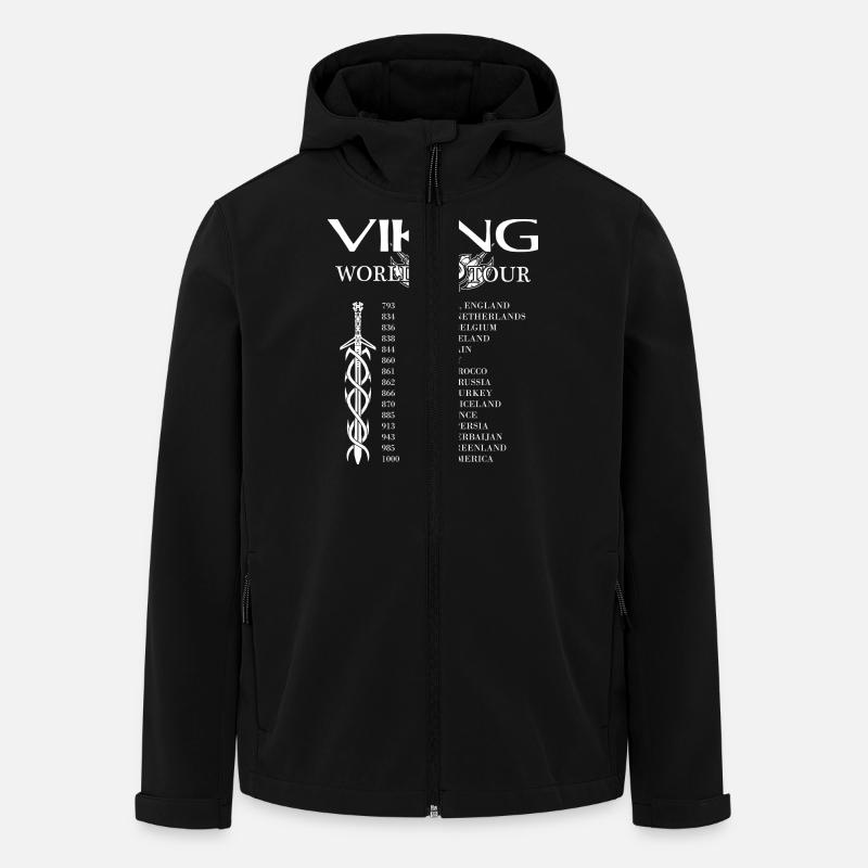 Viking - World Tour - Recycelte Männer Softshell-Jacke von Stanley/Stella - Schwarz