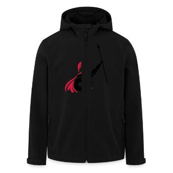 spartaner_01 - Recycelte Männer Softshell-Jacke von Stanley/Stella - Schwarz - Vorne - AI Model Male 185 light (185cm)