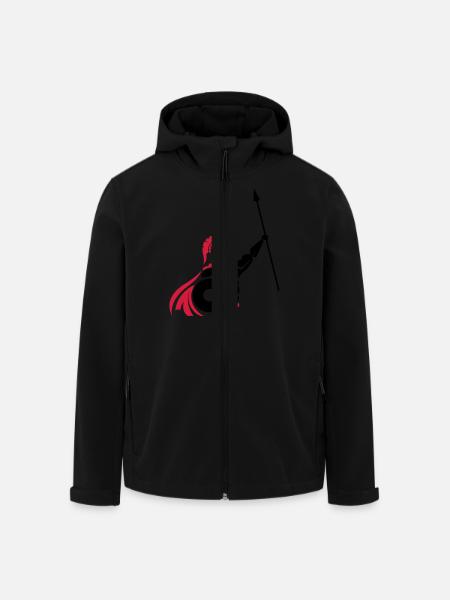 spartaner_01 - Recycelte Männer Softshell-Jacke von Stanley/Stella - Schwarz