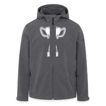 Coupe - Veste softshell homme en polyester recyclé Stanley/Stella - charbon - Devant - AI Model Male 185 light (185cm)