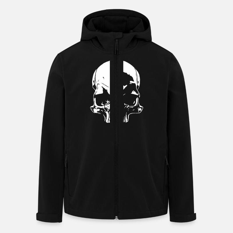 Totenschädel - der Klassiker - Recycelte Männer Softshell-Jacke von Stanley/Stella - Schwarz