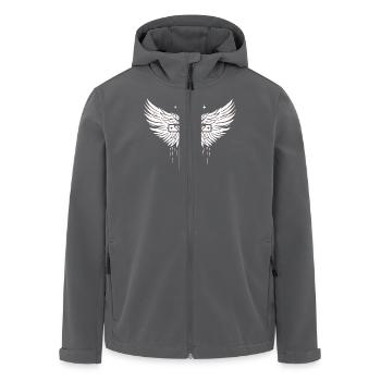 Jésus bible religion chrétienne croix chrétienne christ - Veste softshell homme en polyester recyclé Stanley/Stella - charbon - Devant - AI Model Male 185 light (185cm)
