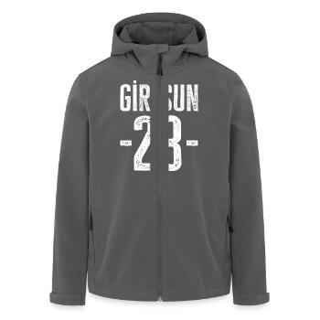 Giresun 28 – Stolz auf die Schwarzmeerregion - Recycelte Männer Softshell-Jacke von Stanley/Stella - Anthrazit - Vorne - AI Model Male 185 light (185cm)