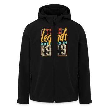 Wahre Legenden werden 1929 geboren Vintage Geburtstag - Recycelte Männer Softshell-Jacke von Stanley/Stella - Schwarz - Vorne - AI Model Male 185 light (185cm)