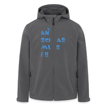 An Schoas muas i, Bayern, Spruch, Rebell - Recycelte Männer Softshell-Jacke von Stanley/Stella - Schwarz - Vorne - AI Model Male 185 light (185cm)