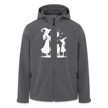 Chaudron de sorcière - Veste softshell homme en polyester recyclé Stanley/Stella - charbon - Devant - AI Model Male 185 light (185cm)
