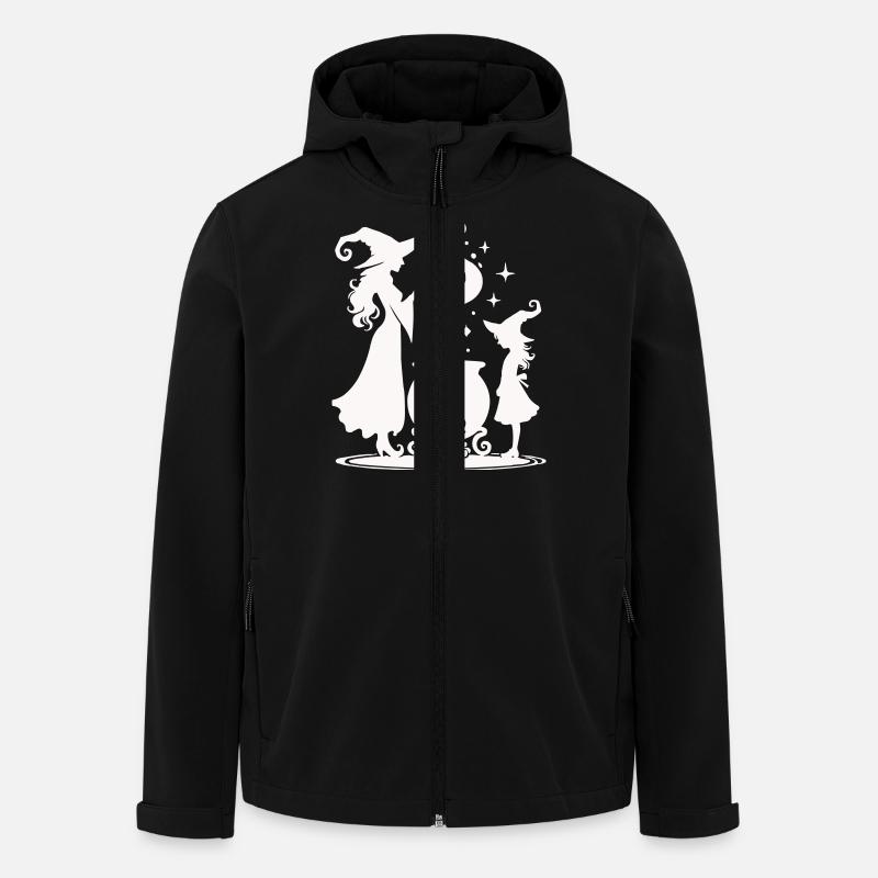 Hexe Hexenkessel - Recycelte Männer Softshell-Jacke von Stanley/Stella - Schwarz