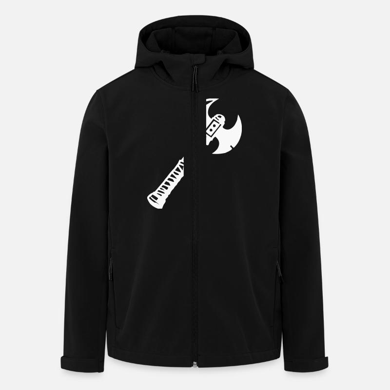 Axe 1 - Men’s Recycled Softshell Jacket by Stanley/Stella - black