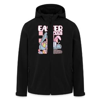 Easter eggs - Recycelte Männer Softshell-Jacke von Stanley/Stella - Schwarz - Vorne - AI Model Male 185 light (185cm)