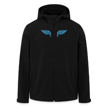 Portugal Fly Bleu - Veste softshell homme en polyester recyclé Stanley/Stella - noir - Devant - AI Model Male 185 light (185cm)