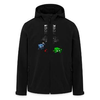 dead pixel - Recycelte Männer Softshell-Jacke von Stanley/Stella - Schwarz - Vorne - AI Model Male 185 light (185cm)