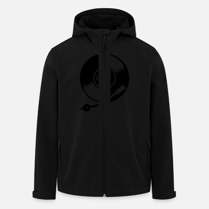 DJ vinyl LP (1c) - Men’s Recycled Softshell Jacket by Stanley/Stella - black