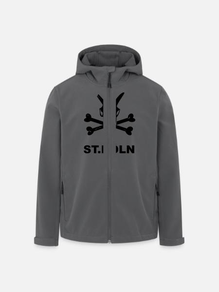 Sankt Köln - Recycelte Männer Softshell-Jacke von Stanley/Stella - Schwarz