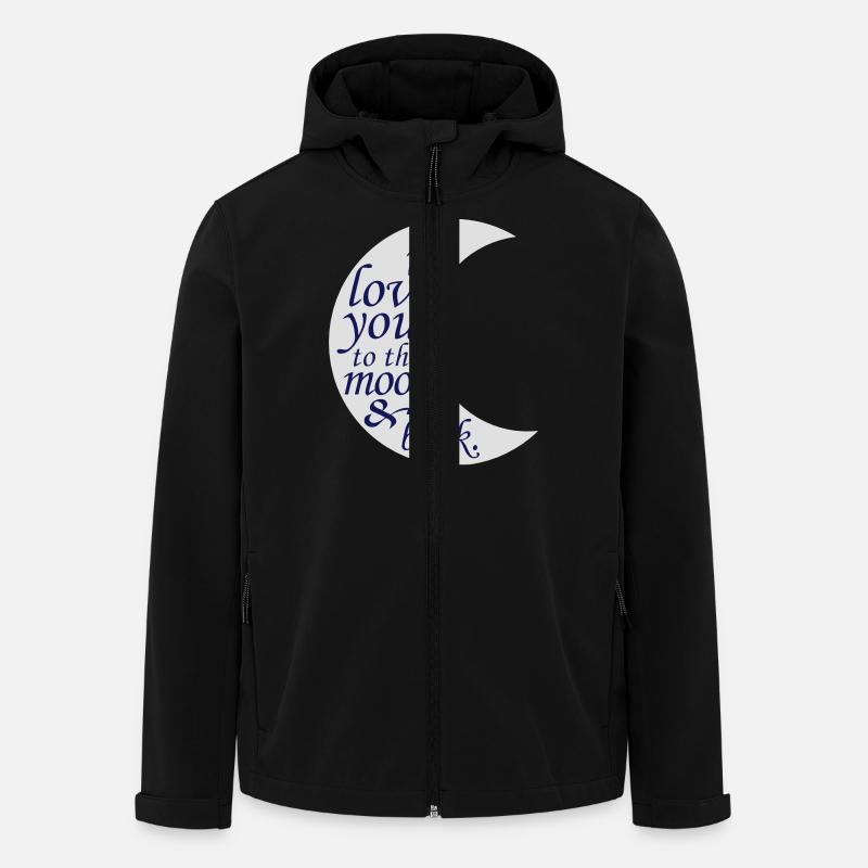 T'AIME À LA LUNE - Veste softshell homme en polyester recyclé Stanley/Stella - noir