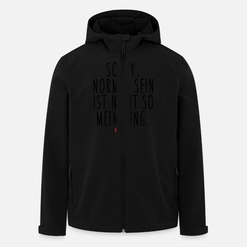 Normal sein - Recycelte Männer Softshell-Jacke von Stanley/Stella - Schwarz