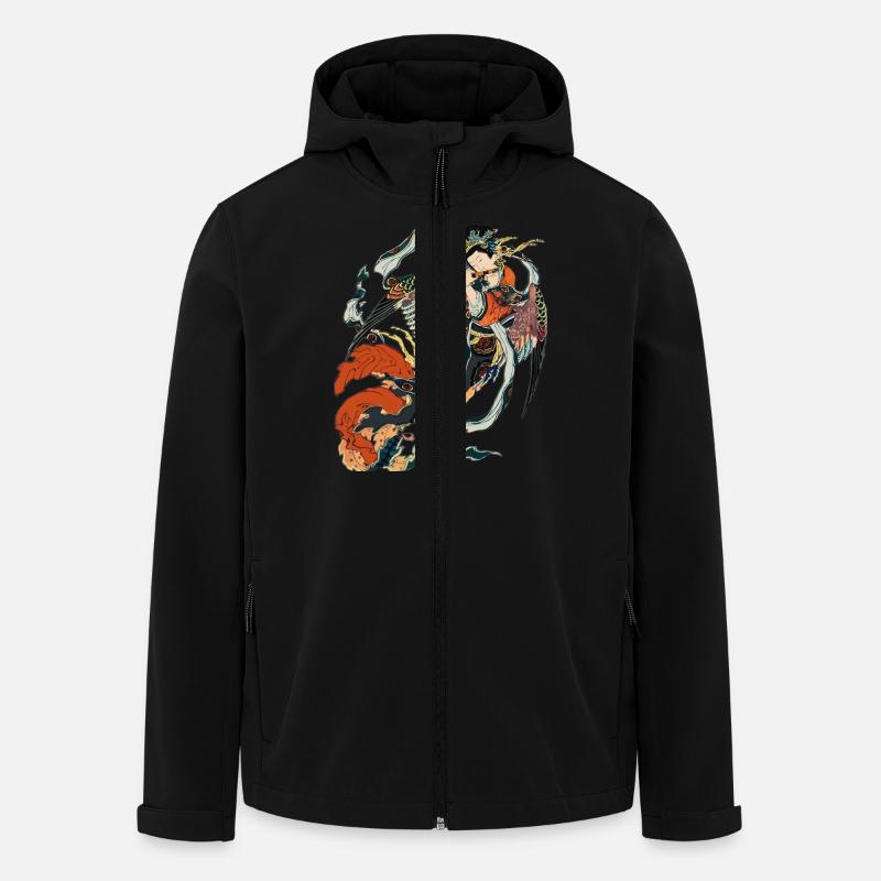 Karyōbinga - Recycelte Männer Softshell-Jacke von Stanley/Stella - Schwarz