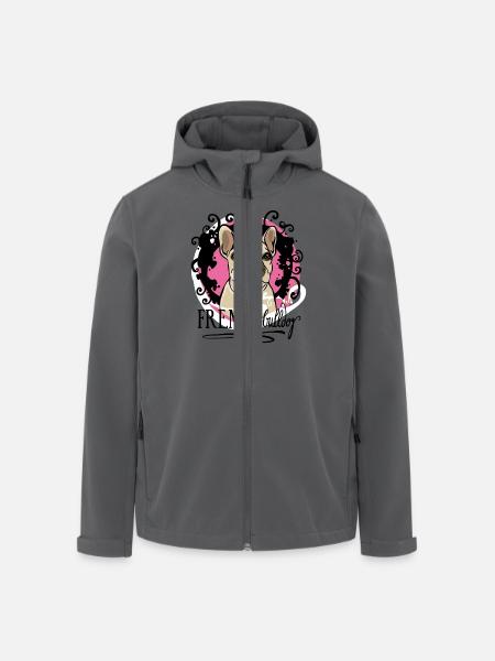 Pink - Recycelte Männer Softshell-Jacke von Stanley/Stella - Schwarz