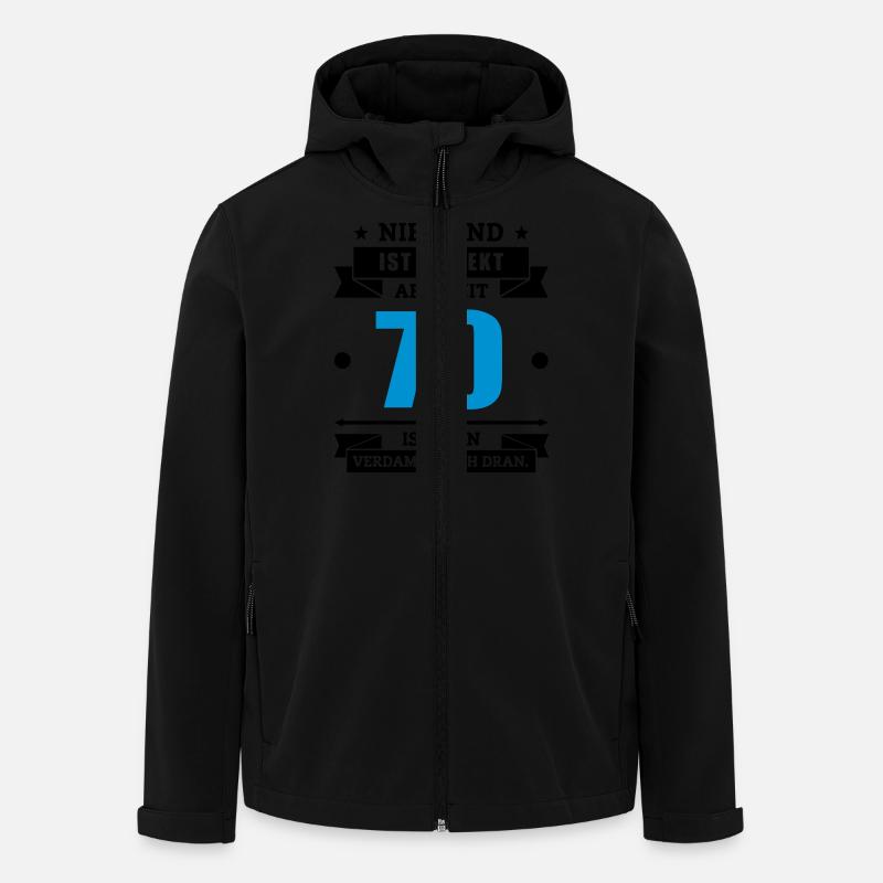 Funshirt 70 - Recycelte Männer Softshell-Jacke von Stanley/Stella - Schwarz
