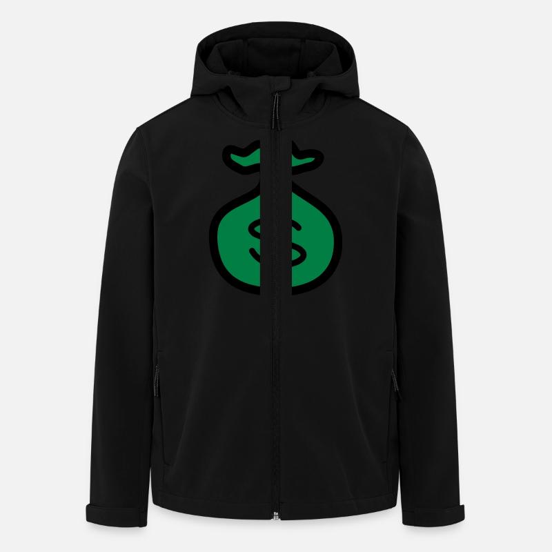 Dollar Money Bank - Men’s Recycled Softshell Jacket by Stanley/Stella - black