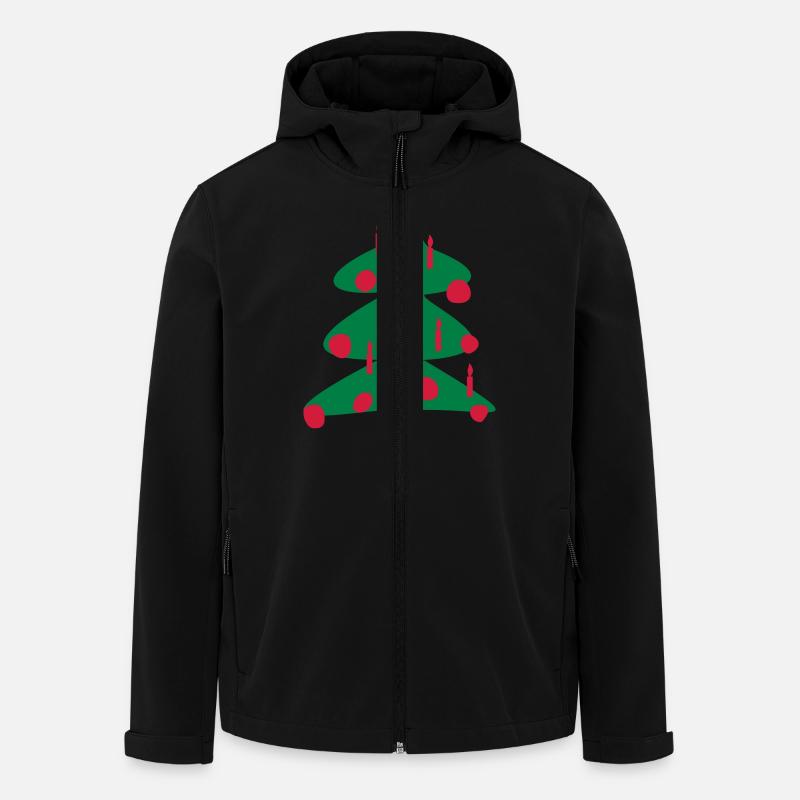 Christmas tree - Men’s Recycled Softshell Jacket by Stanley/Stella - black