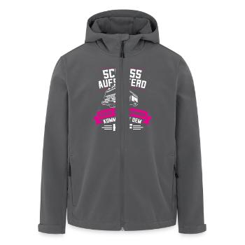Feuerwehr HLF Prinzessin Feuerwehrfrau - Recycelte Männer Softshell-Jacke von Stanley/Stella - Schwarz - Vorne - AI Model Male 185 light (185cm)