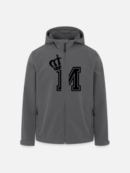Letter M - Men’s Recycled Softshell Jacket by Stanley/Stella - black