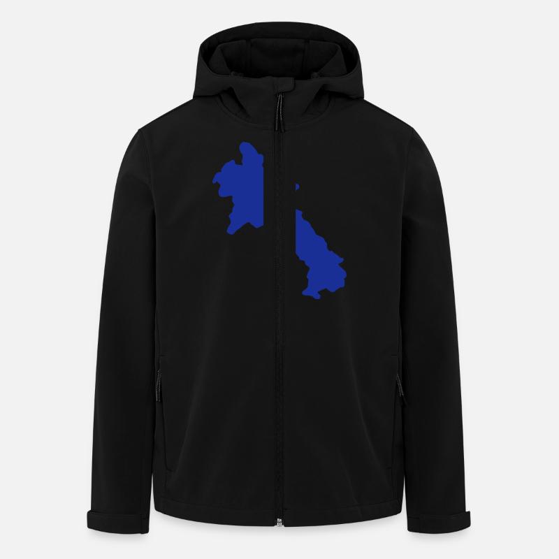 Laos - Veste softshell homme en polyester recyclé Stanley/Stella - noir